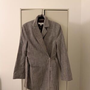 Zara Brown Checkered Blazer